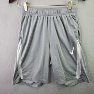 Nike Dri-FIT Shorts Boys XL Gray Mesh Athletic Basketball Pockets 802